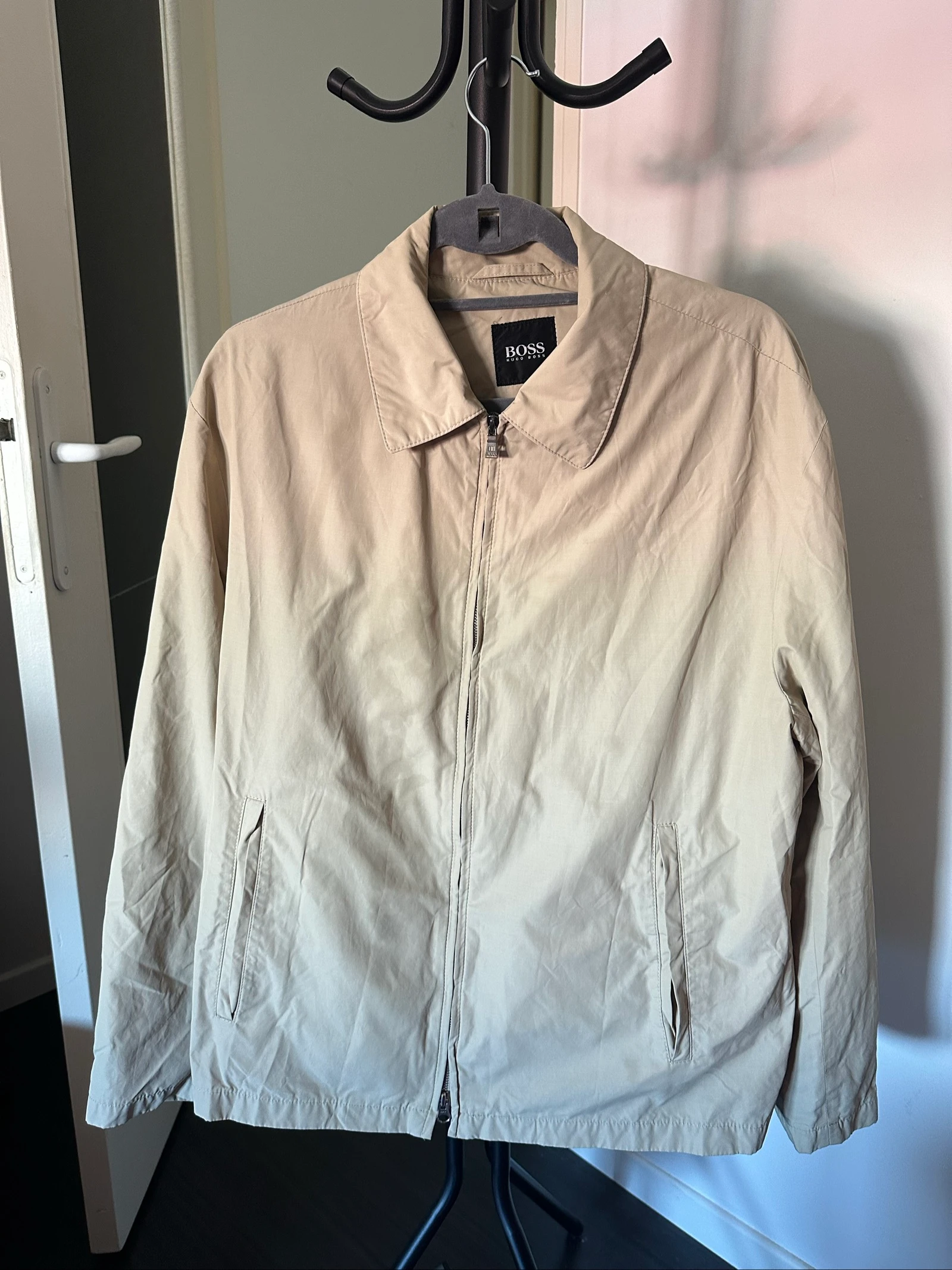 Veste hugo boss beige homme 